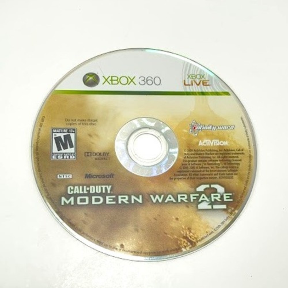 Xbox 360 Call of Duty Modern Warfare 2  Video Game Disc NO CASE disc only